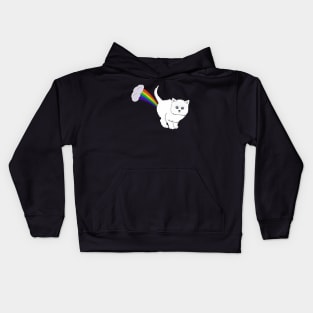 Cat Fart Rainbow Kids Hoodie